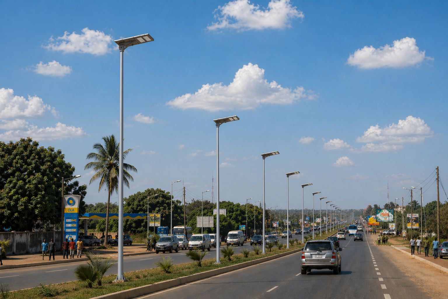 Lampu Jalan Surya All-In-One gambar instalasi 2