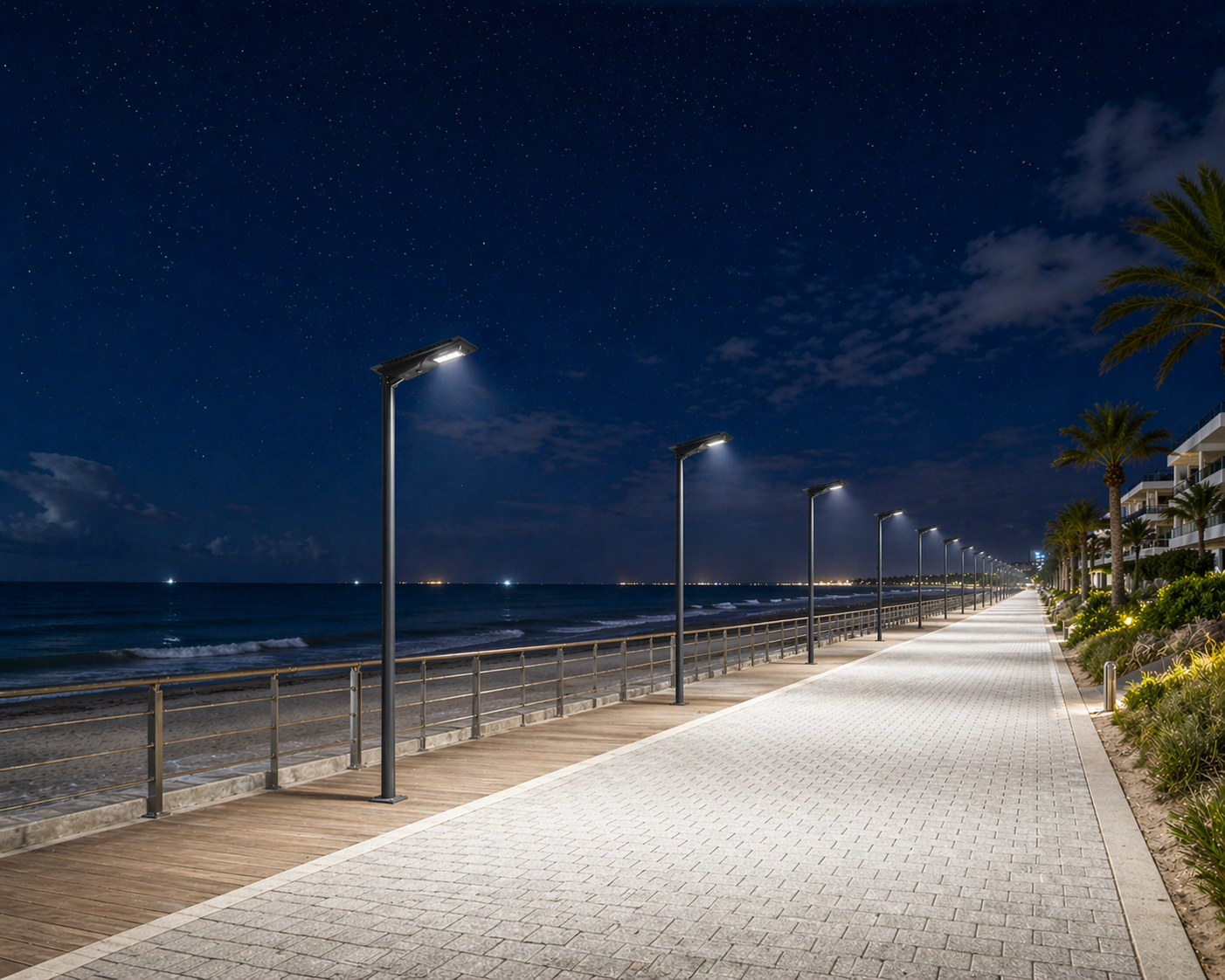 Lampu Jalan Surya All-In-One gambar instalasi 4