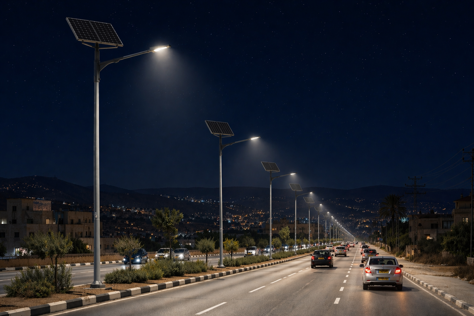 Lampu Jalan Surya All-In-Two gambar instalasi 3